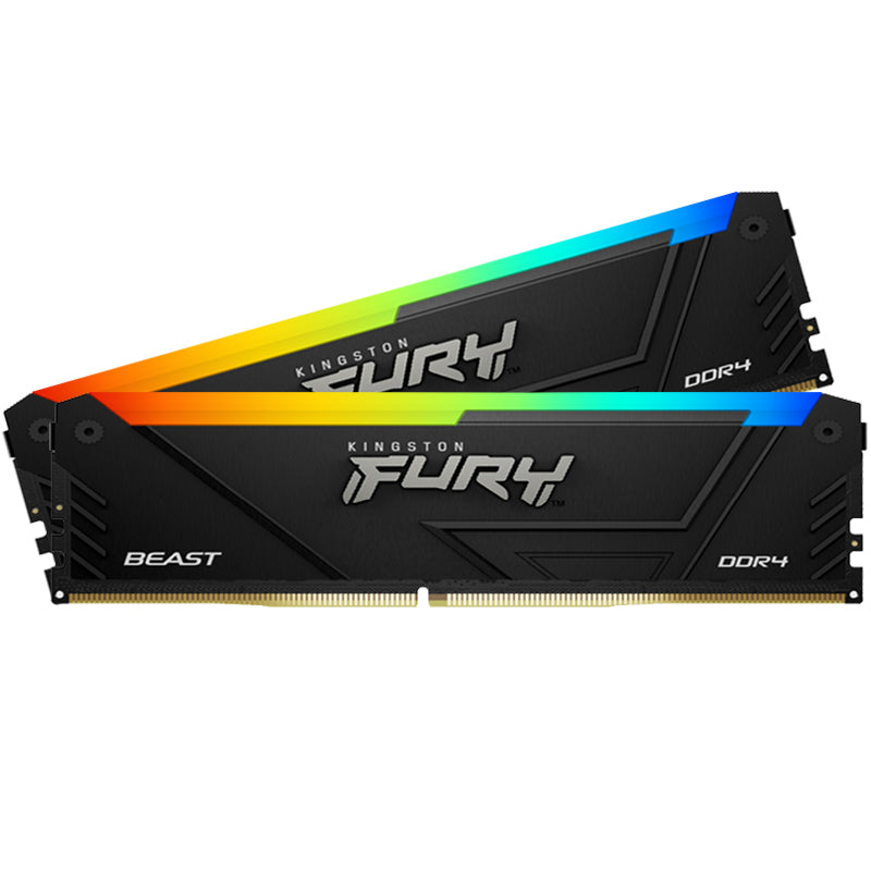 Kingston Fury Beast RGB 16GB (8GB x 2) 3200MHz DDR4 RAM Memory Kingston Fury Beast RGB 16GB (8GB x 2) 3200MHz DDR4 RAM Memory